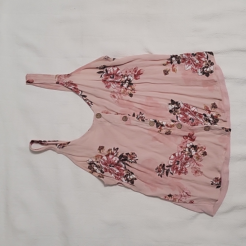 Maurices Rose Button Down Tank